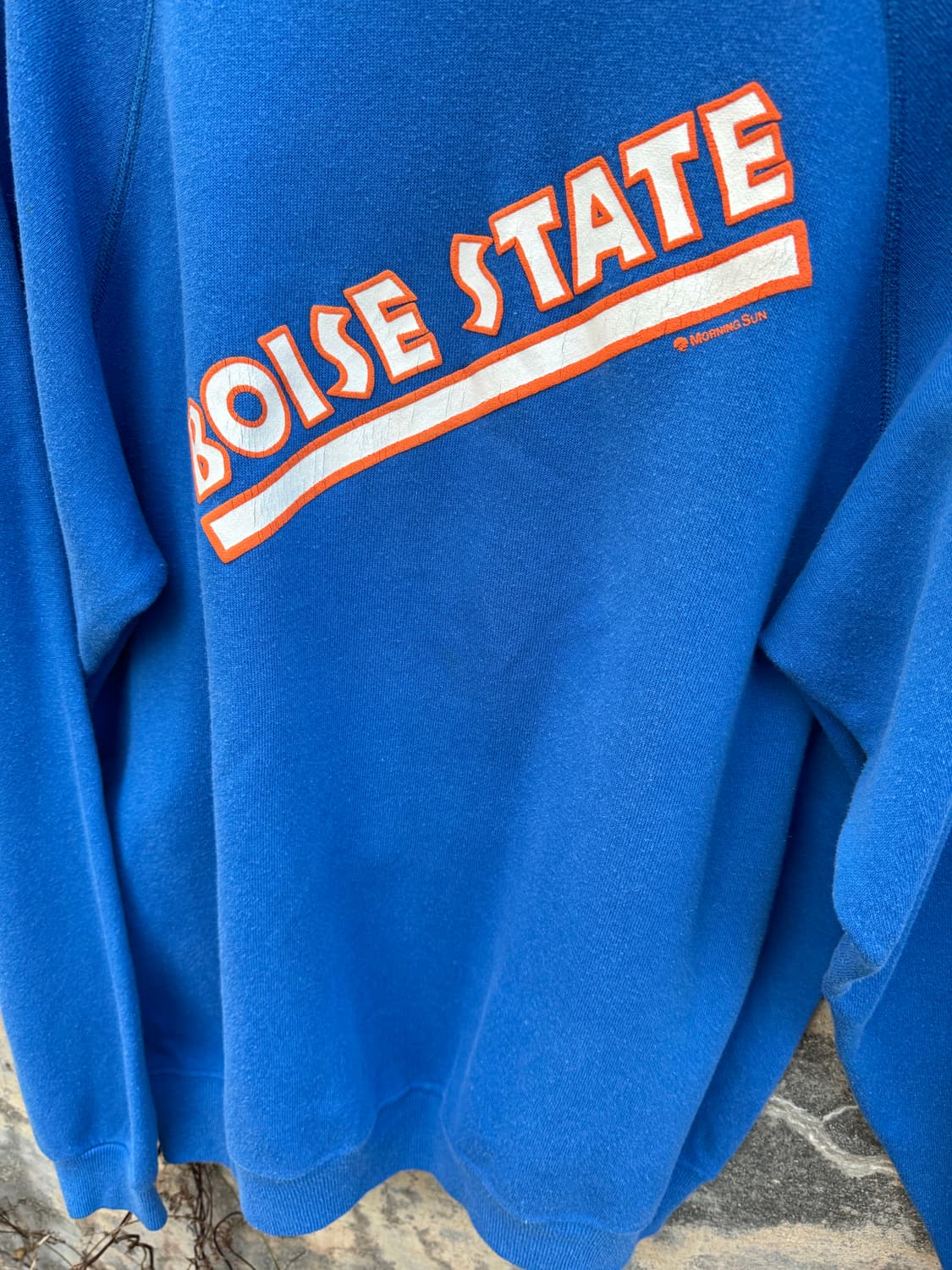 90s 헤인즈 빈티지 프린팅 페이딩 스웻 셔츠 맨투맨 블루 xl 상품이미지3