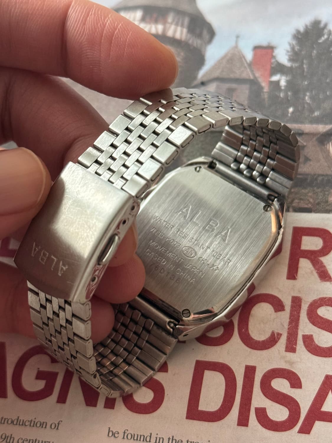 세이코 Seiko ALBA 스퀘어 데이 데이트 상품이미지3