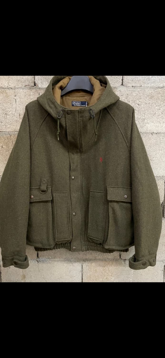 (4/3까지만 판매) 90s 90년대 폴로 랄프로렌 올리브 후드 자켓 상품이미지1