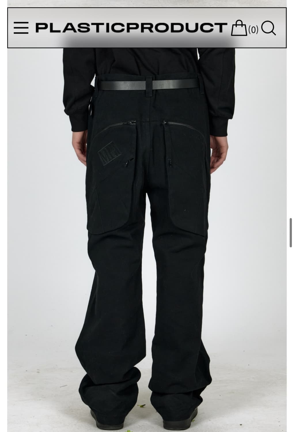 플라스틱프로덕트 plants utility pants 블랙 M사이즈 상품이미지1
