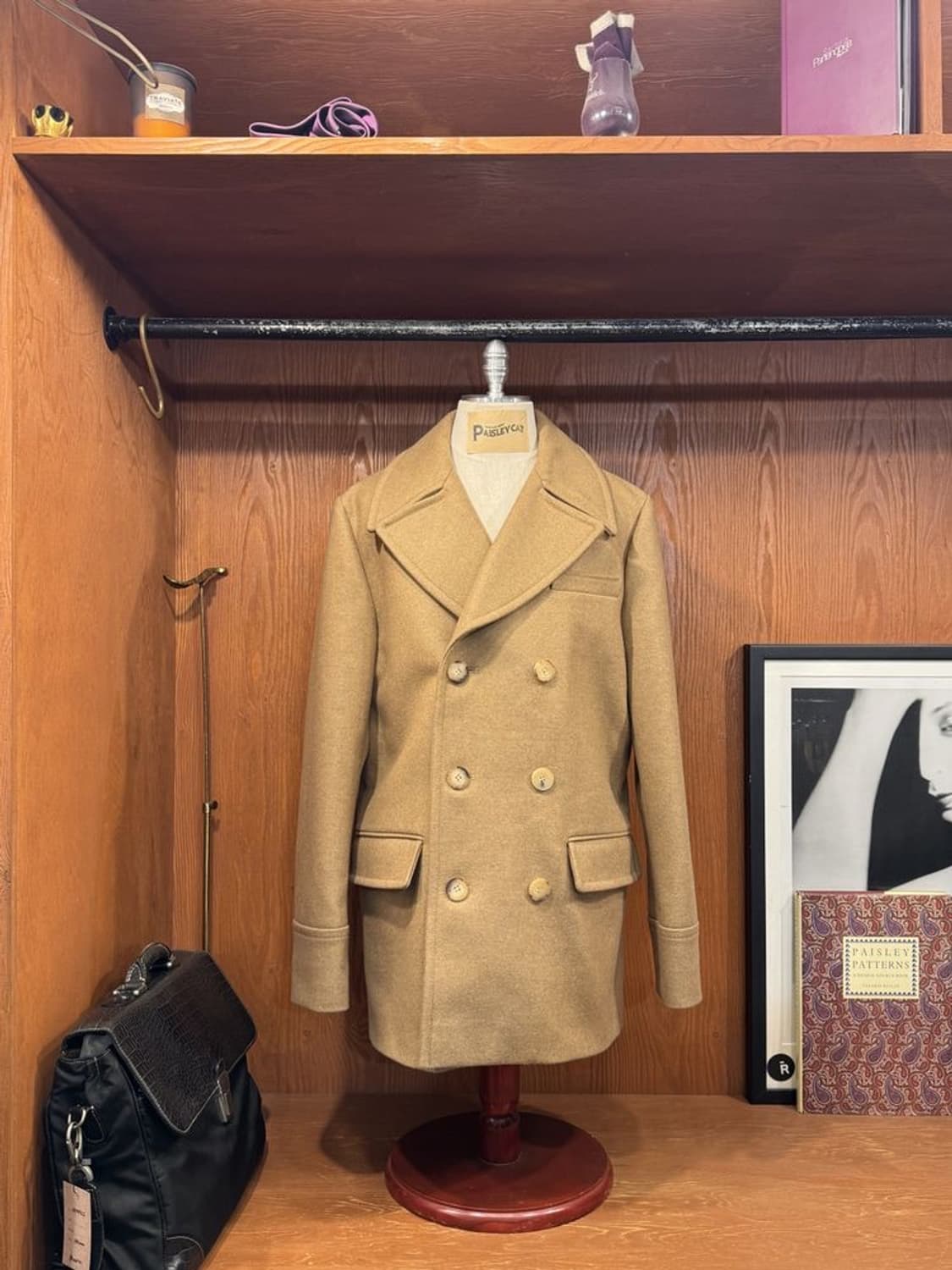 발리 헤비멜튼 울 피코트 상품이미지1