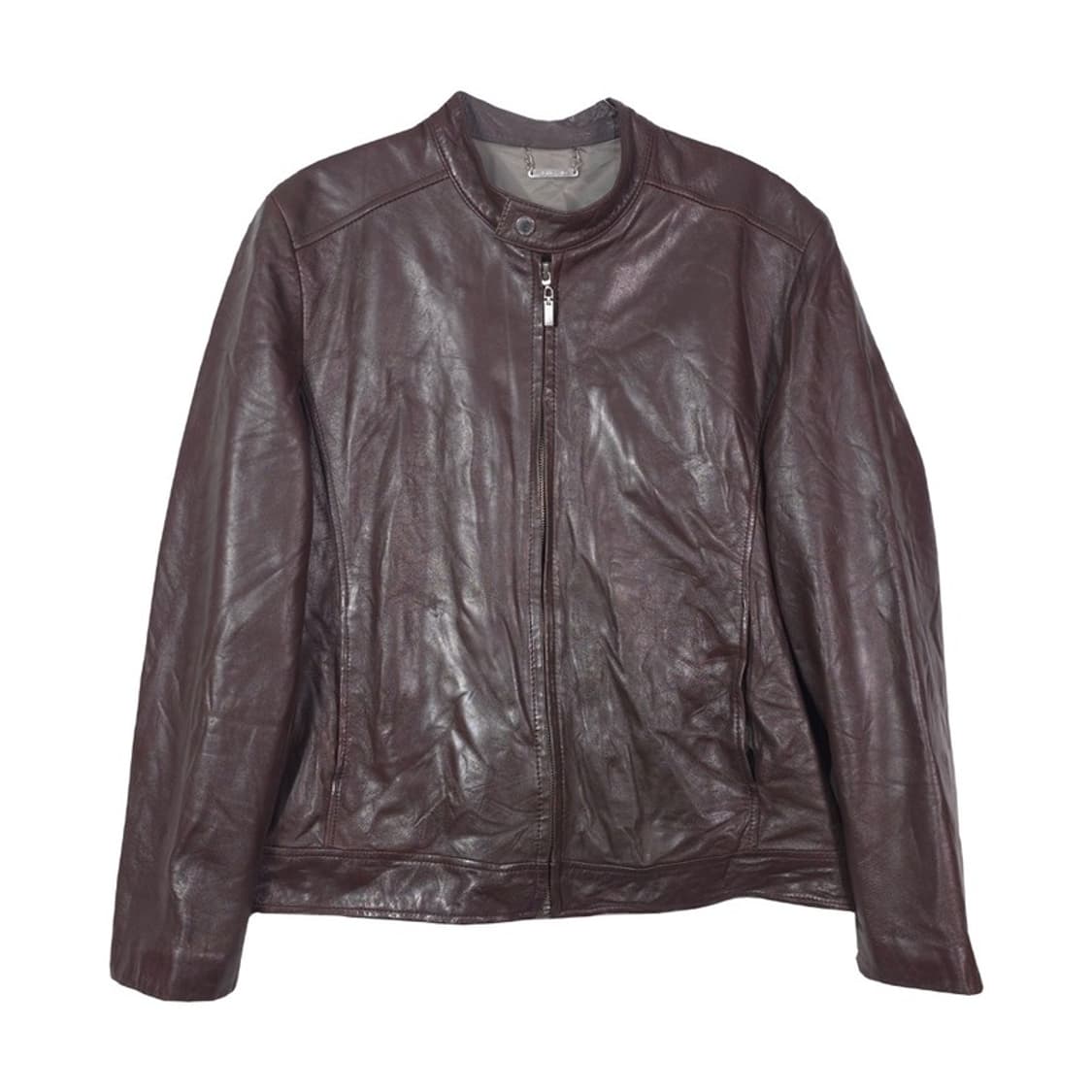 송지오 미니멀 리얼 양가죽 자켓 브라운 L 상품이미지1