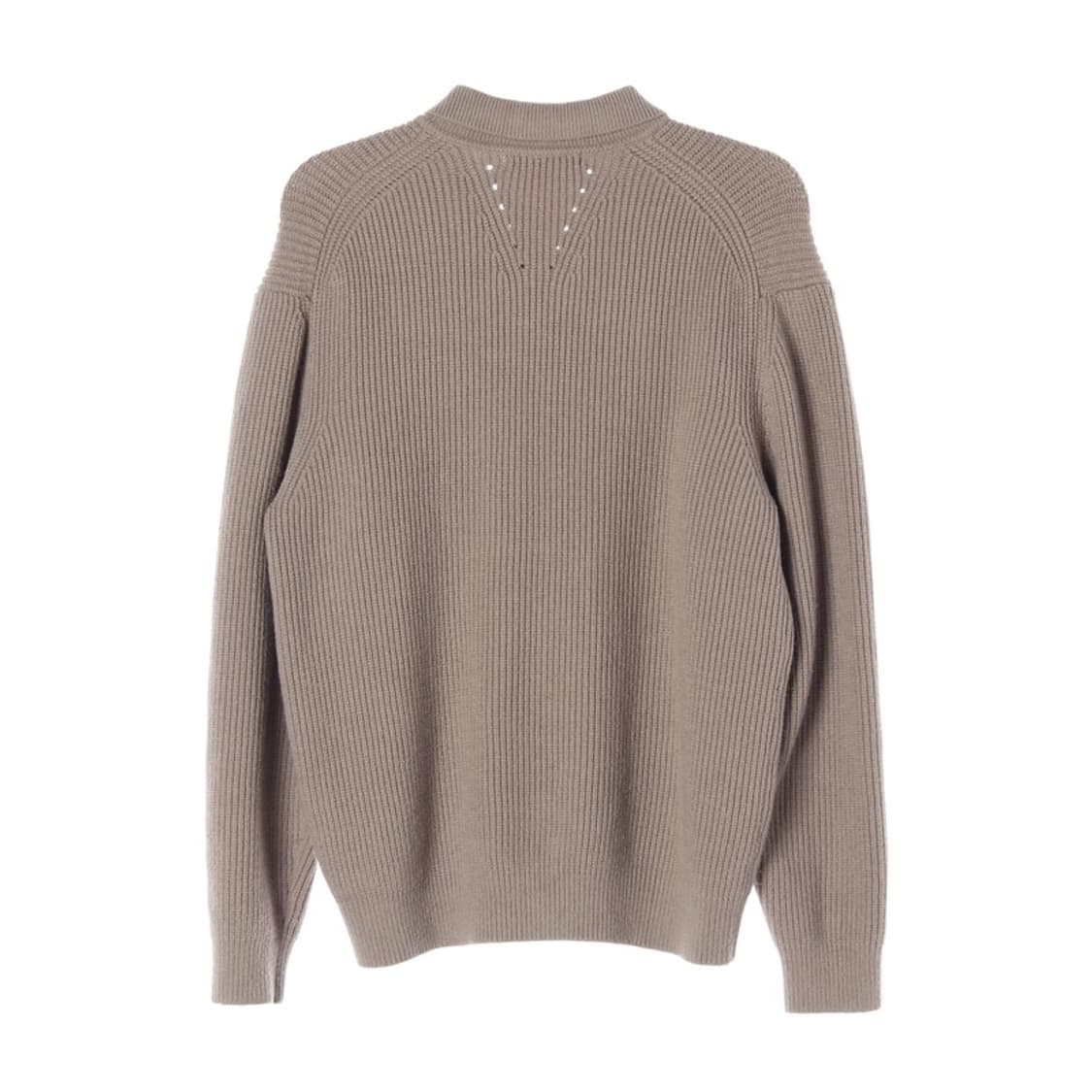 SUARE 카라 집업 니트 L 상품이미지2