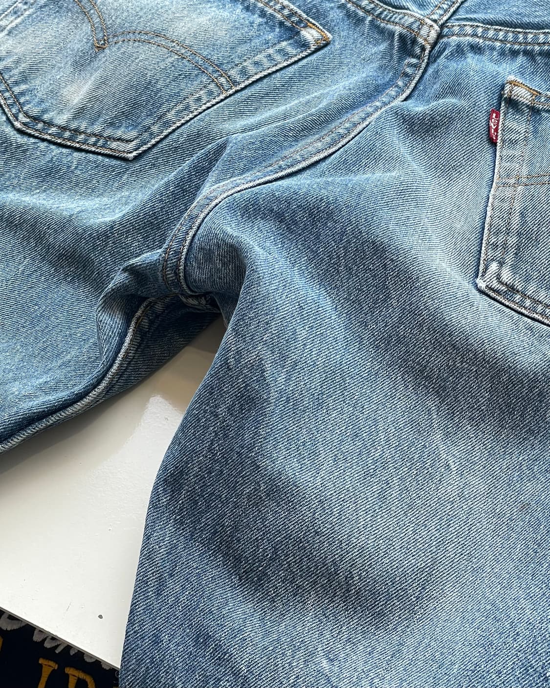 90s USA Levi’s 501xx (555 factory) 35x36 상품이미지8