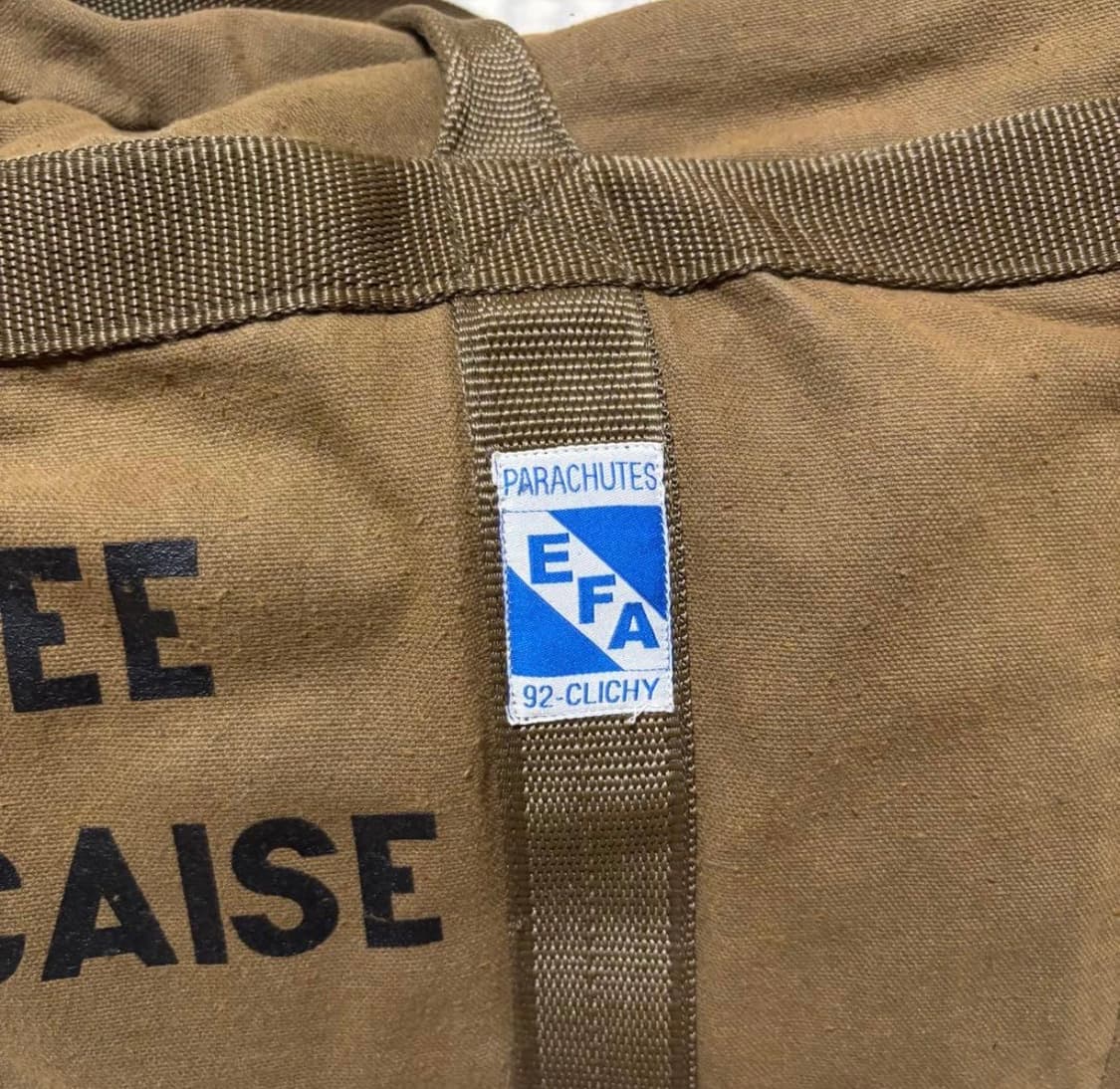 OS) 1960s French Military 프랑스군 낙하산 더플백 상품이미지2