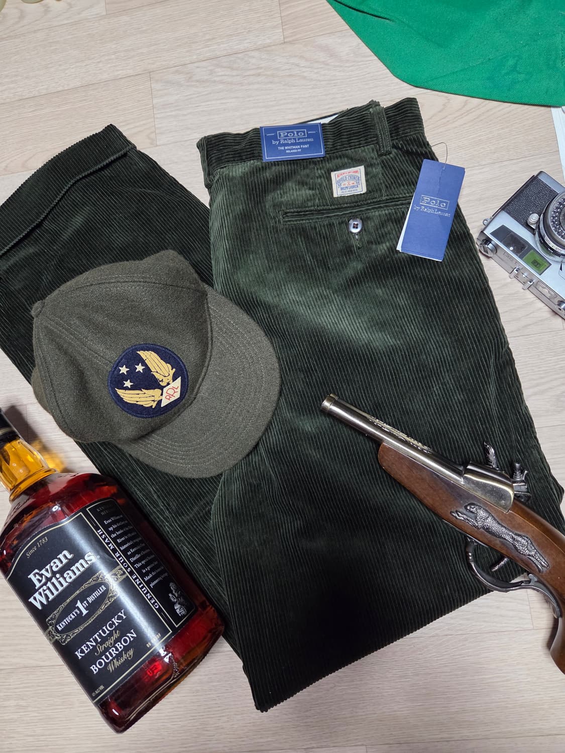 (새상품)POLO RALPH LAUREN 카키 그린 팬츠 면바지 슬랙스 상품이미지1