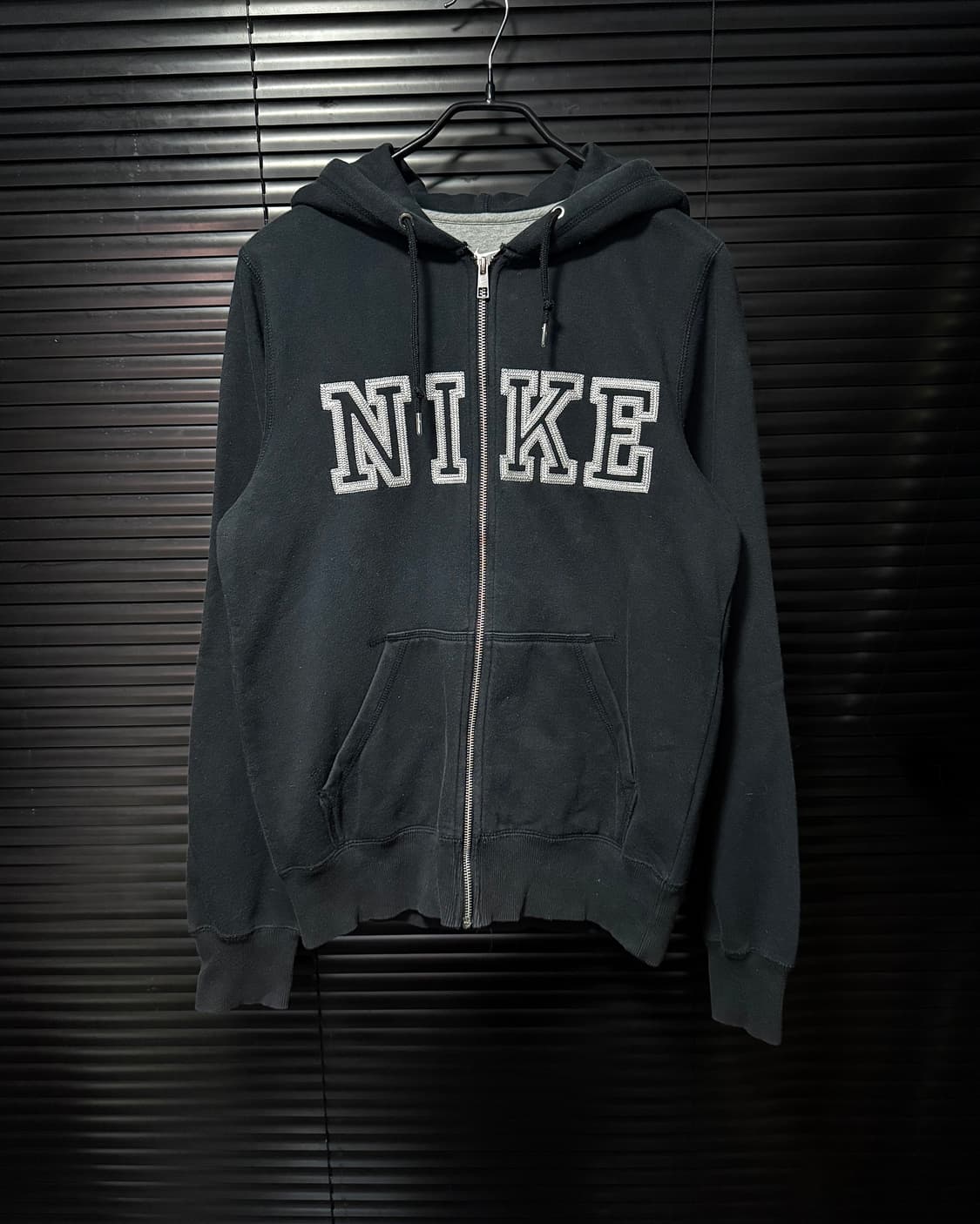 나이키 00s 빅로고 블랙 스웻 후디 후드 집업 올드스쿨 S 90  상품이미지3