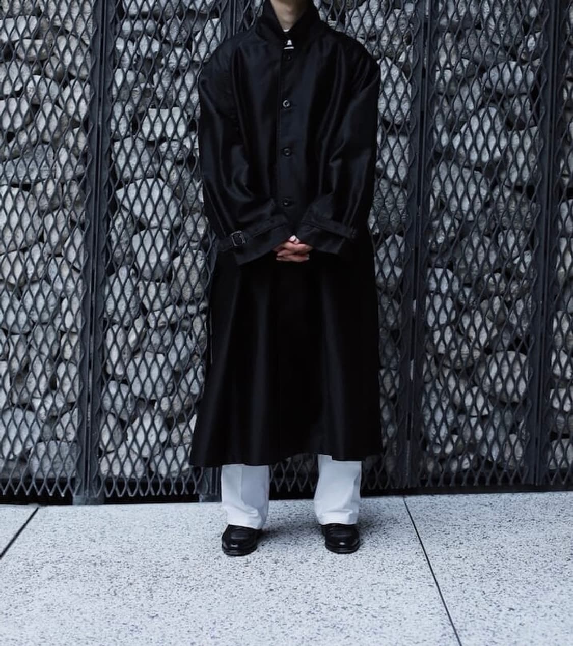 우틸 outil 레숍 별주 몰스킨 코트 블랙 2 상품이미지6