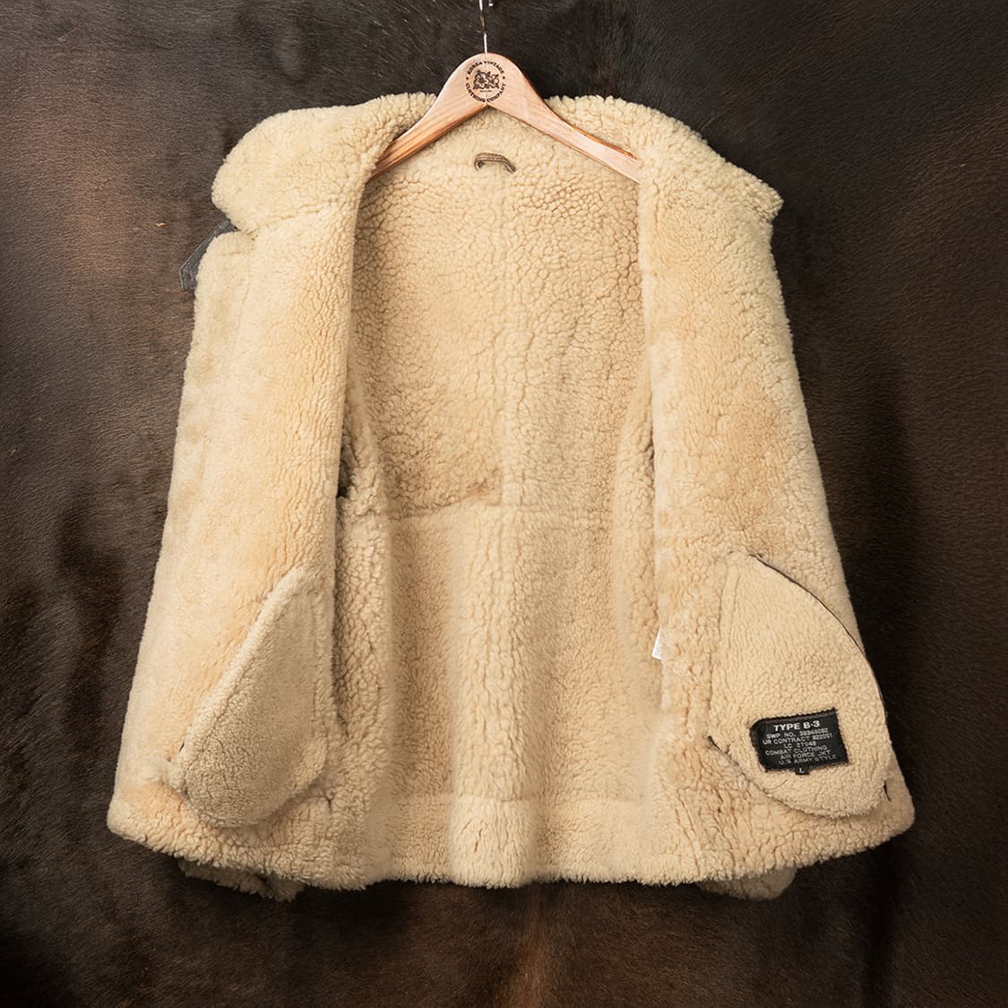 [100] 90s 빈티지 TYPE B-3 양가죽 양털 무톤 무스탕  상품이미지3