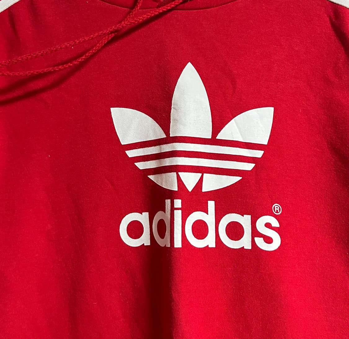 공용 아디다스 빅로고 트레포일 후드 티셔츠 Free 상품이미지4