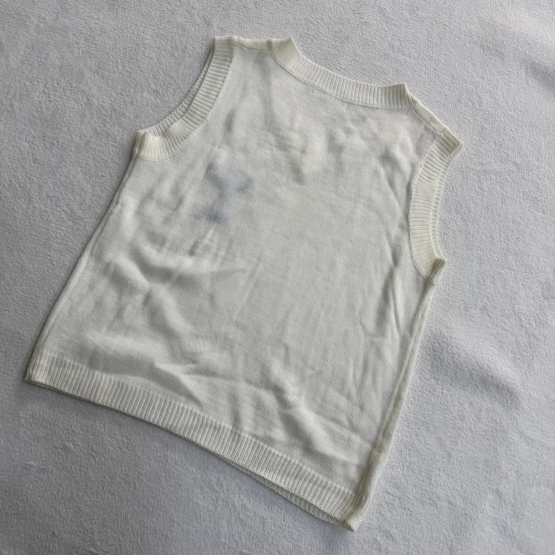 실측확인 하트로고 여성 니트 조끼 0325T 상품이미지2