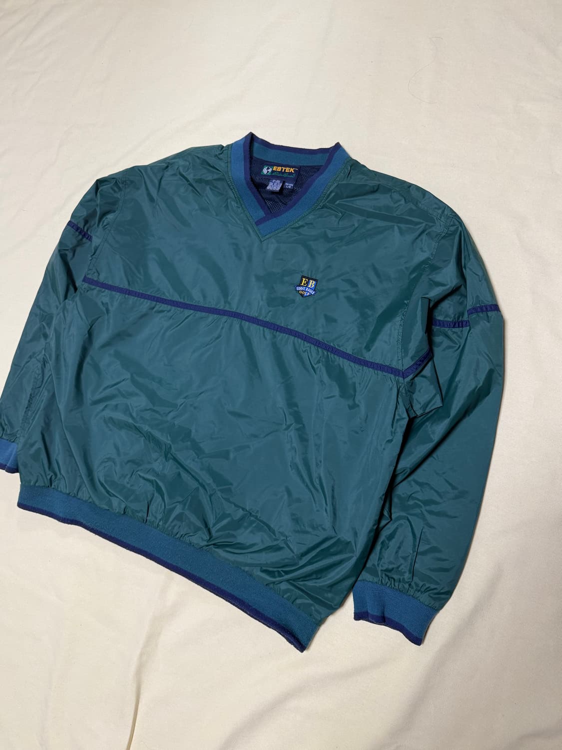 EBTEK(에디바우어) 브이넥 나일론 풀오버 90s 상품이미지4