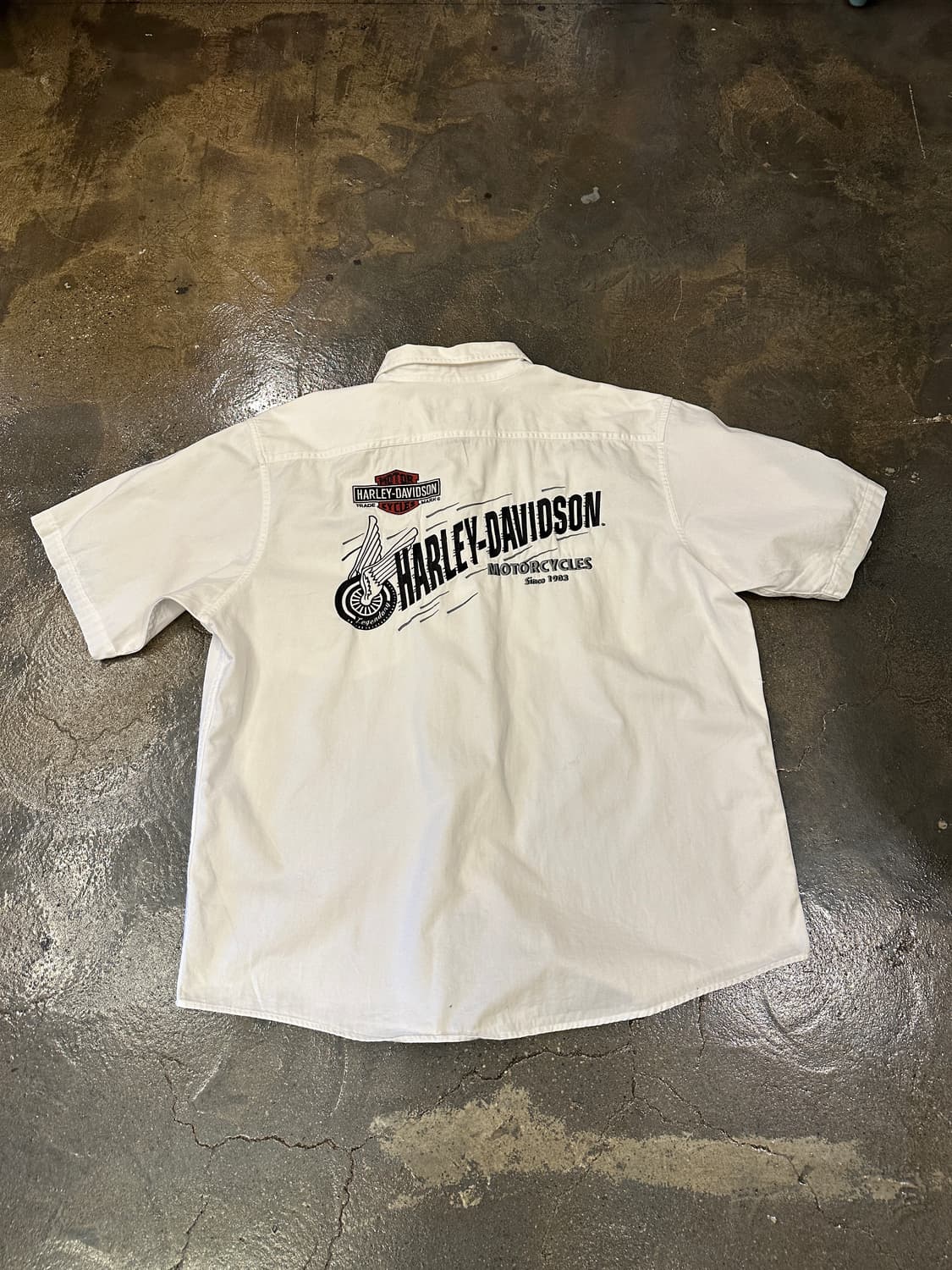 00s Harley Davidson 할리 데이비슨 반팔 셔츠 XL 상품이미지2