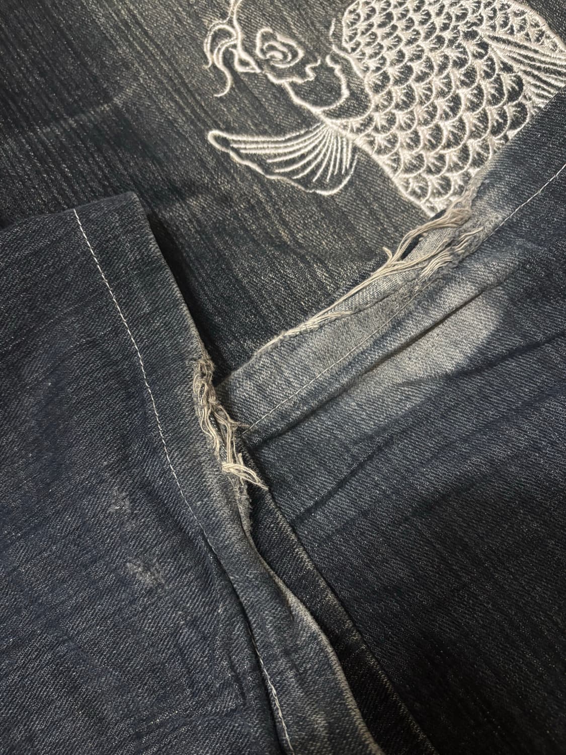 [DOG TOWN] 독타운 오리엔탈 잉어 자수 배기 데님 팬츠 상품이미지8