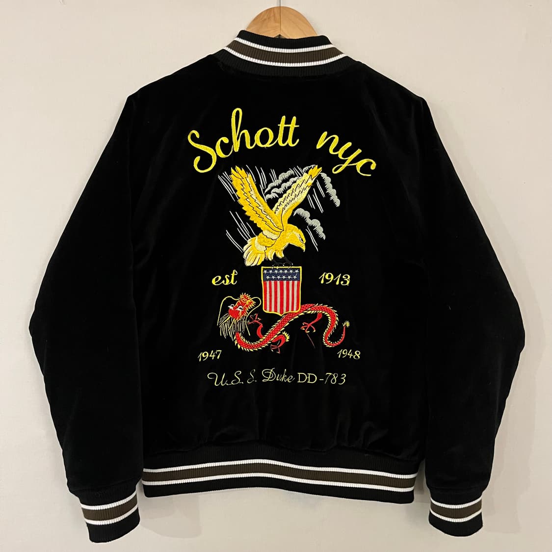 쇼트(SCHOTT) NYC 벨벳 스카잔 상품이미지1