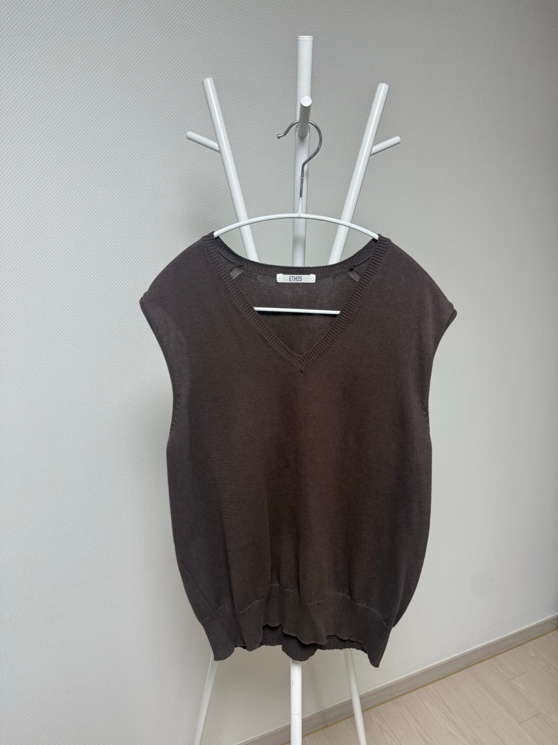 에토스 코튼브이넥 니트베스트 상품이미지5