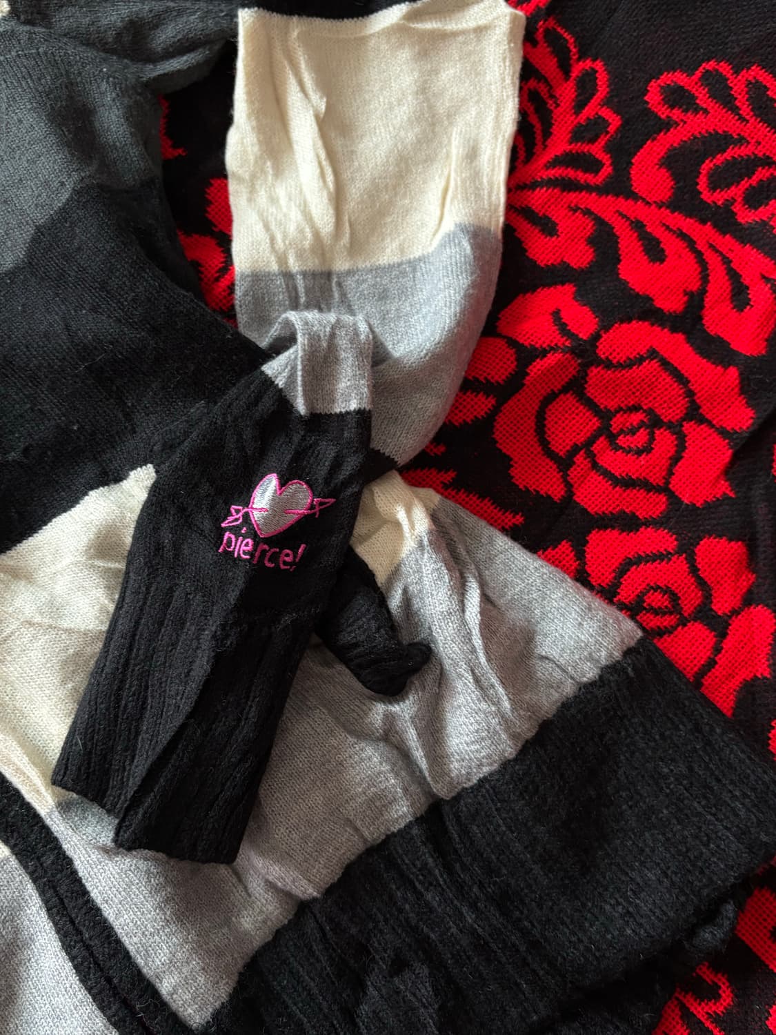 y2k punk gyaru mood knit zip 상품이미지3