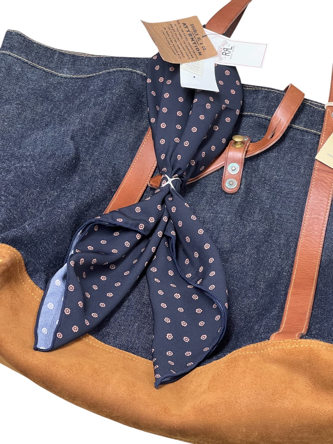 더블알엘 데님 토트백/숄더백/쇼퍼백 OS 상품이미지2