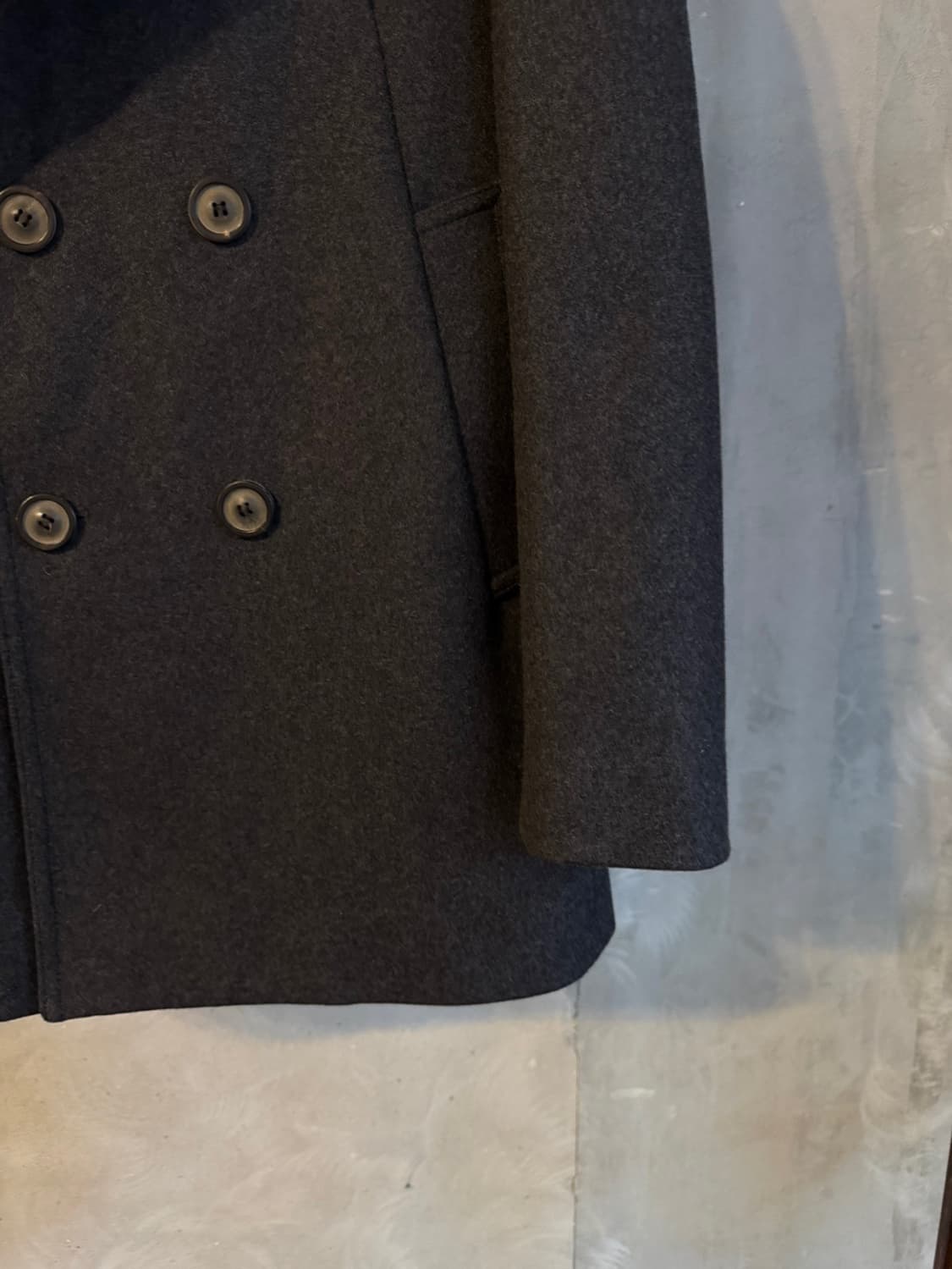 솔리드옴므 캐시미어 울 피코트 슬림100 상품이미지4