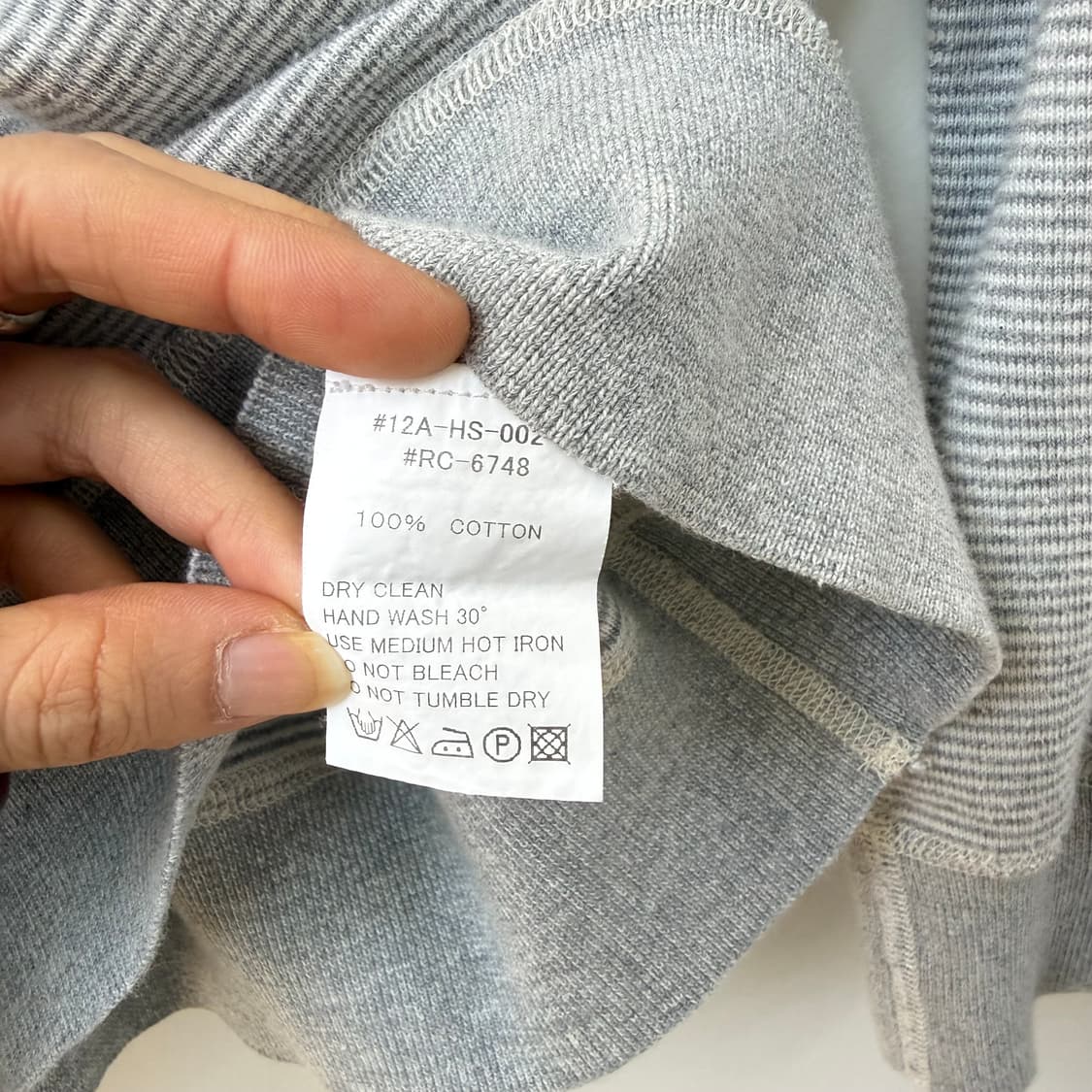 오르치발 스트라이프 보트넥 코튼 긴팔티셔츠 상품이미지7