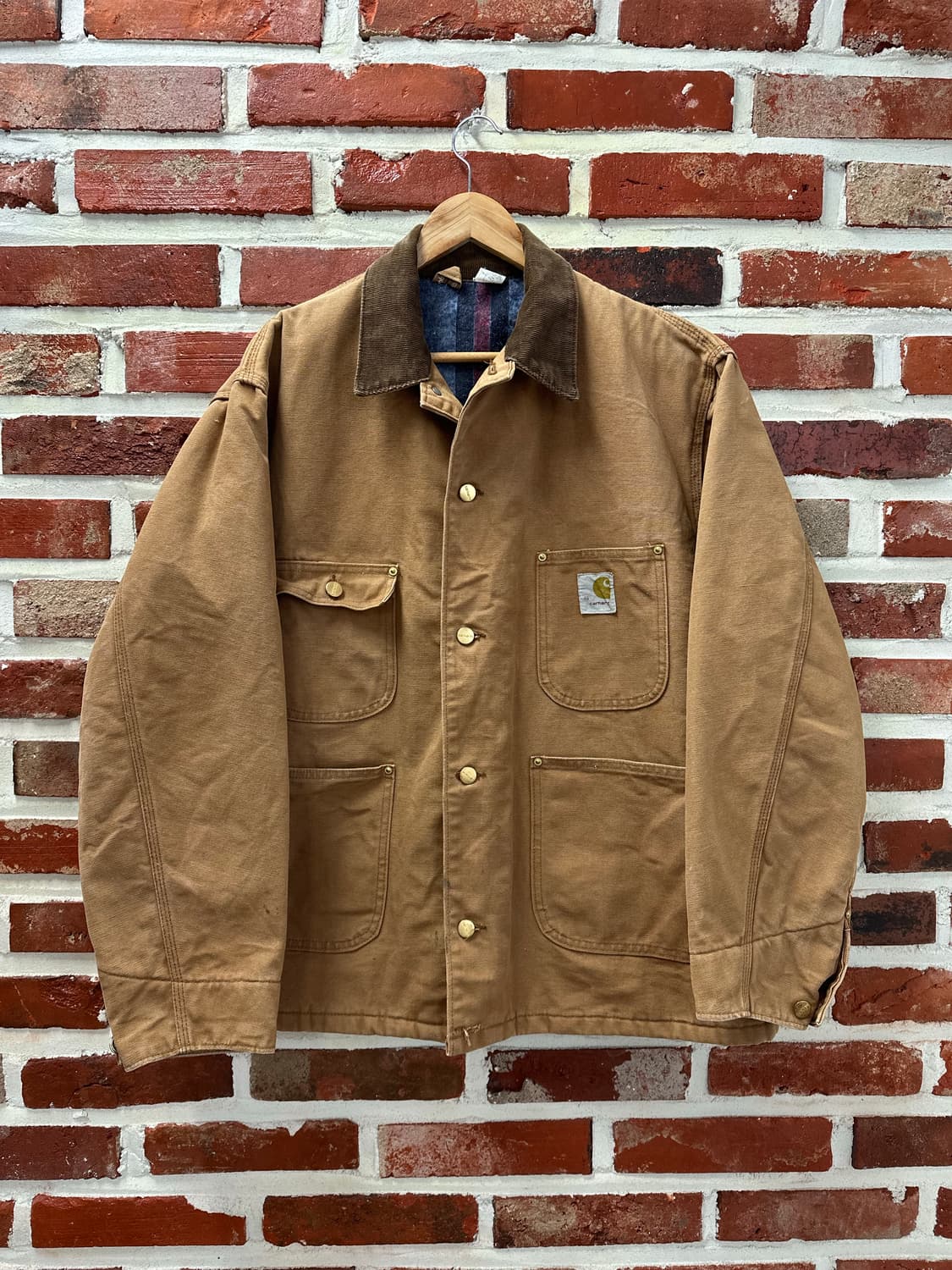 (46)70-80s 칼하트 USA 덕 초어 자켓 브라운 상품이미지1