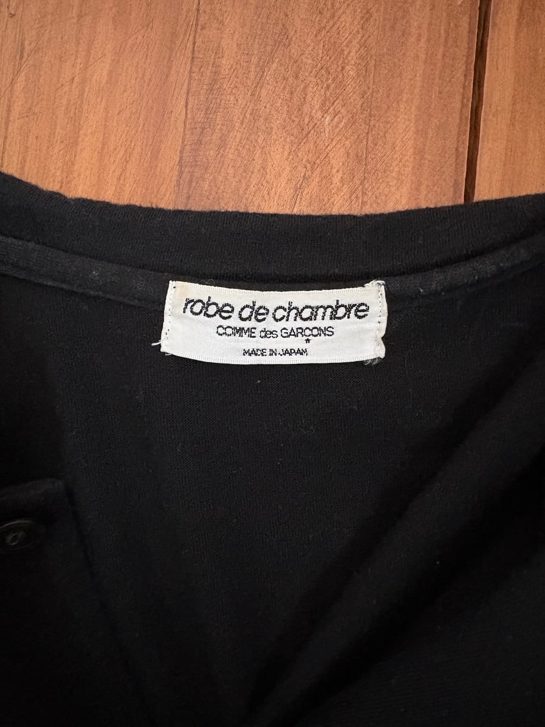 꼼데가르송 로브 드 샹브르 블랙 셔링 코튼 블라우스(s) 상품이미지3