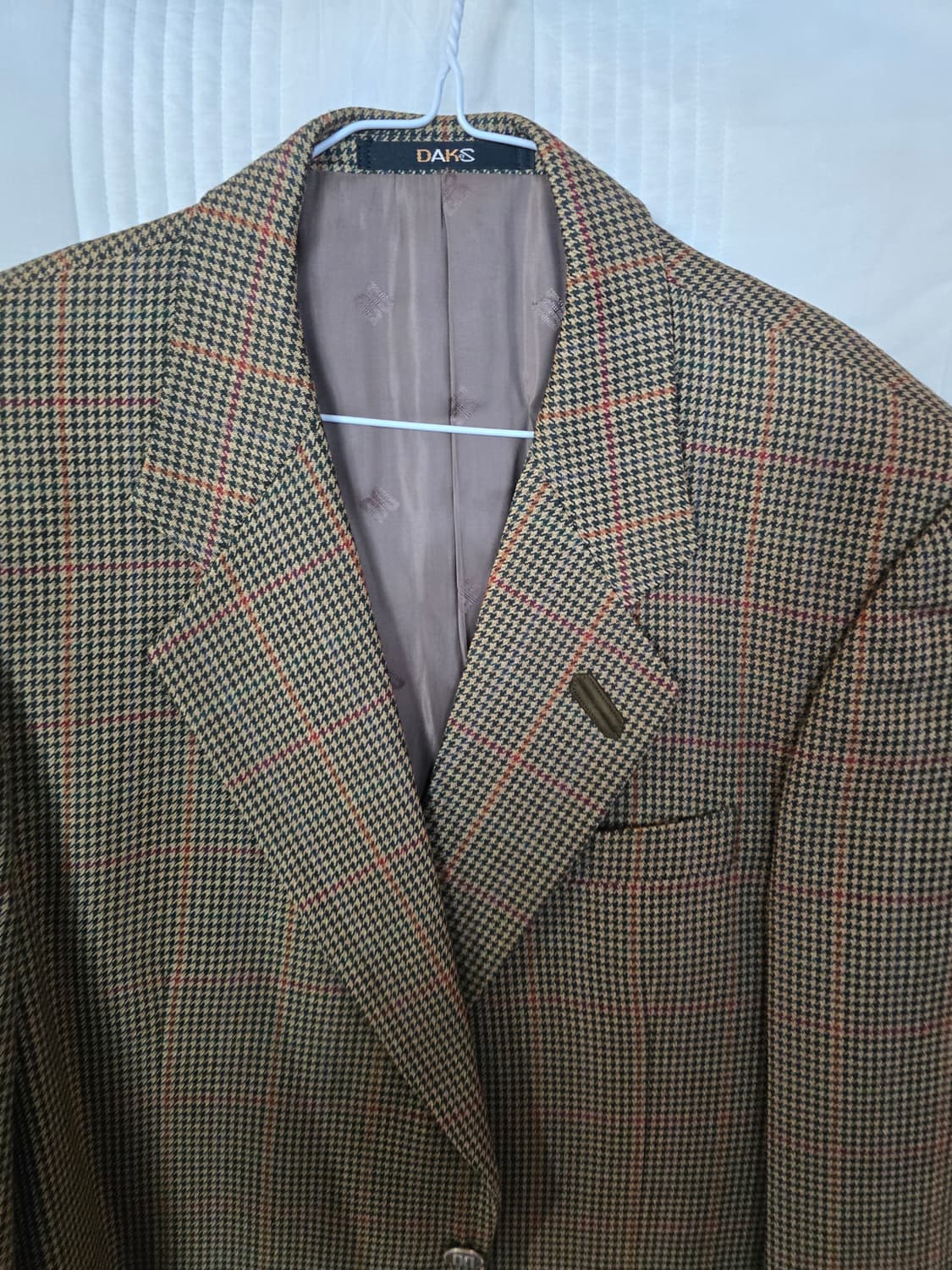 닥스 체크 패턴 오버핏 자켓 상품이미지1