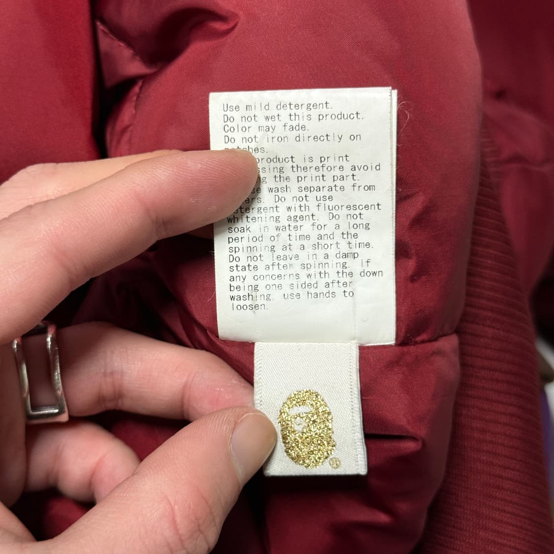 정품 베이프 하프 카모 녹계 샤크 풀 집업 후디 푸퍼 봄버 자켓 상품이미지10