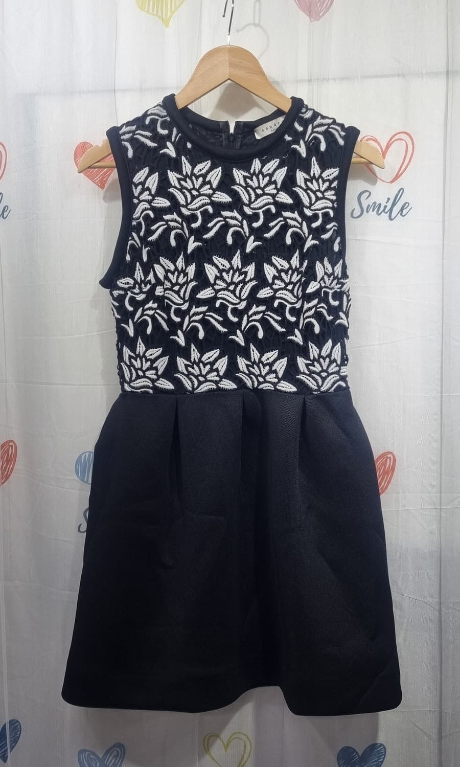 정품) 산드로 레이스 원피스  상품이미지1