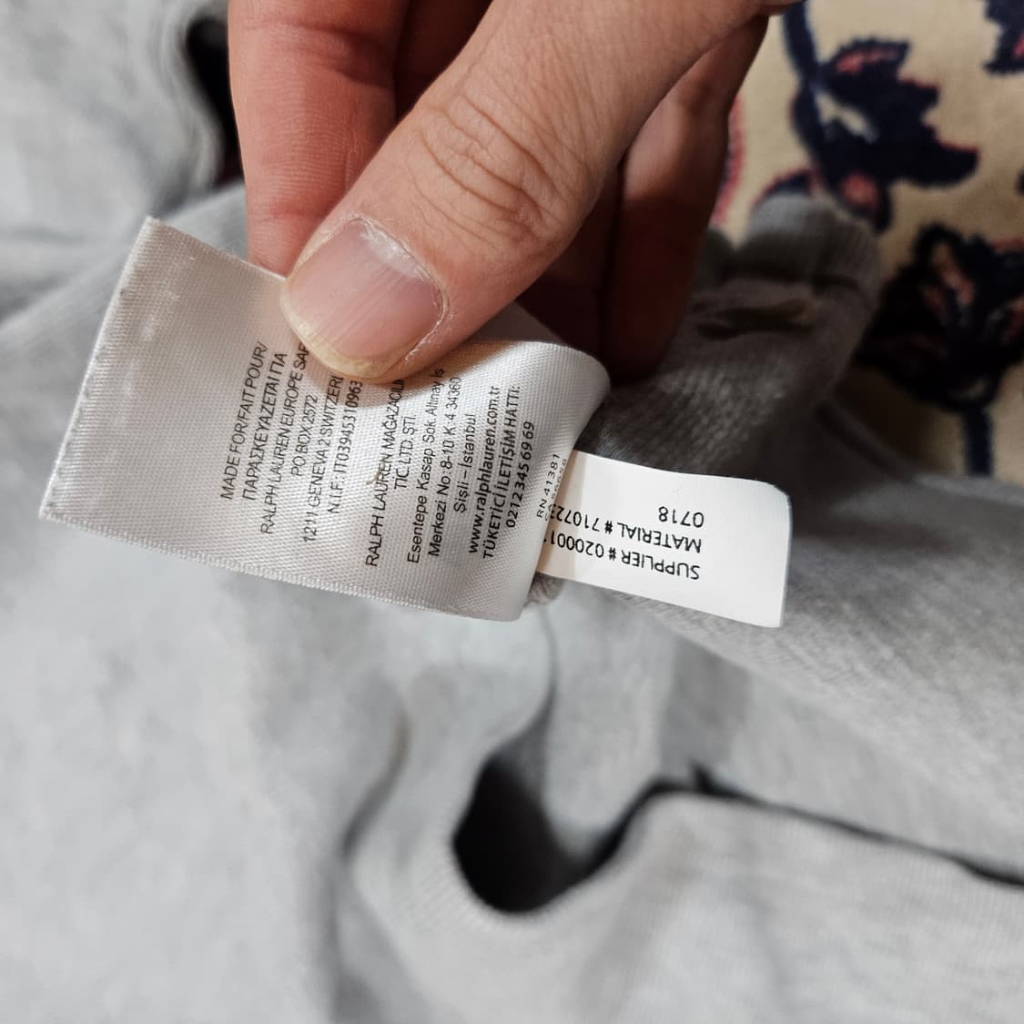 폴로랄프로렌 하프 반집업 니트 M size 상품이미지8