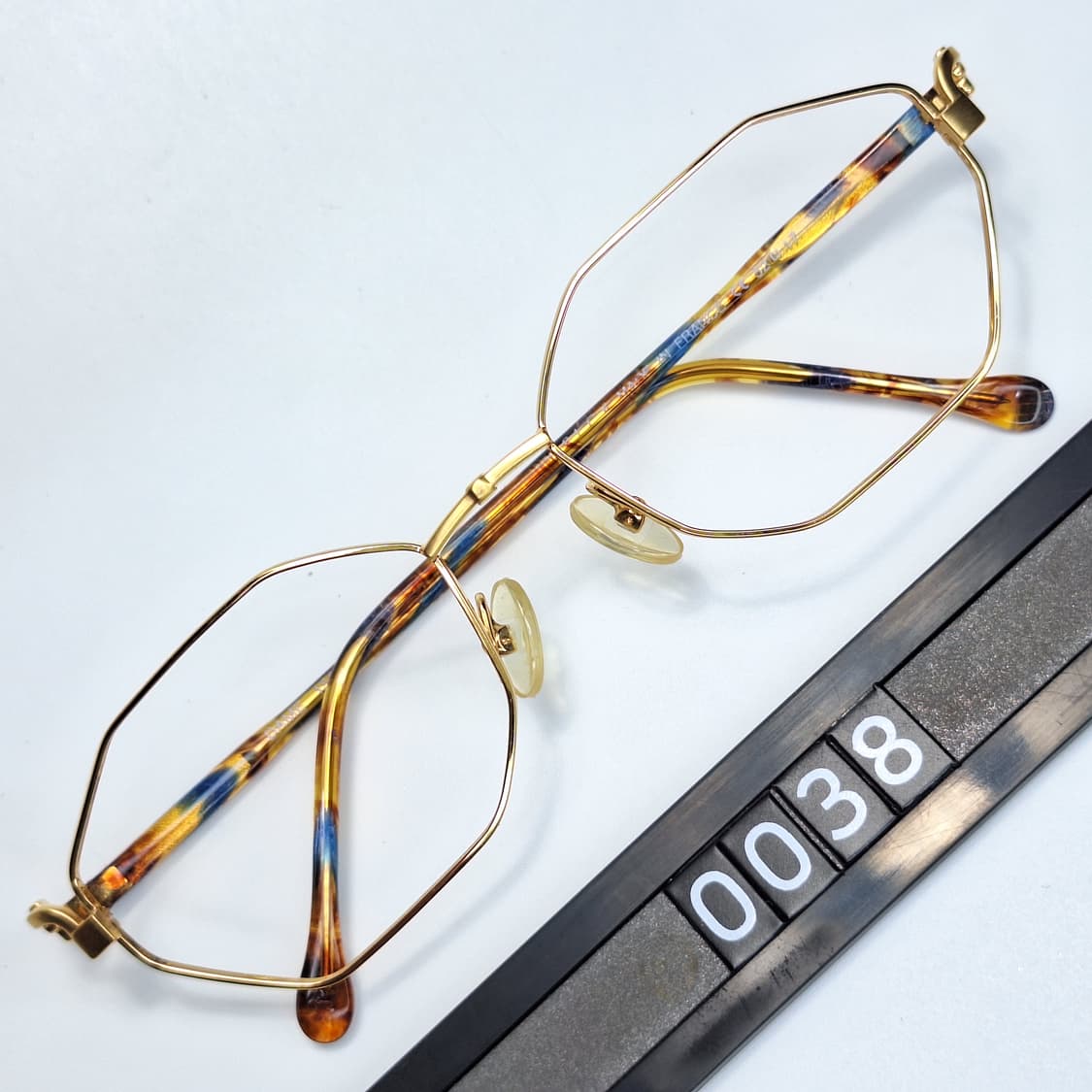 90s 일본 빈티지 프랑스제/ELCE 엘세 1539 팔각 안경테 톨토이즈 상품이미지1