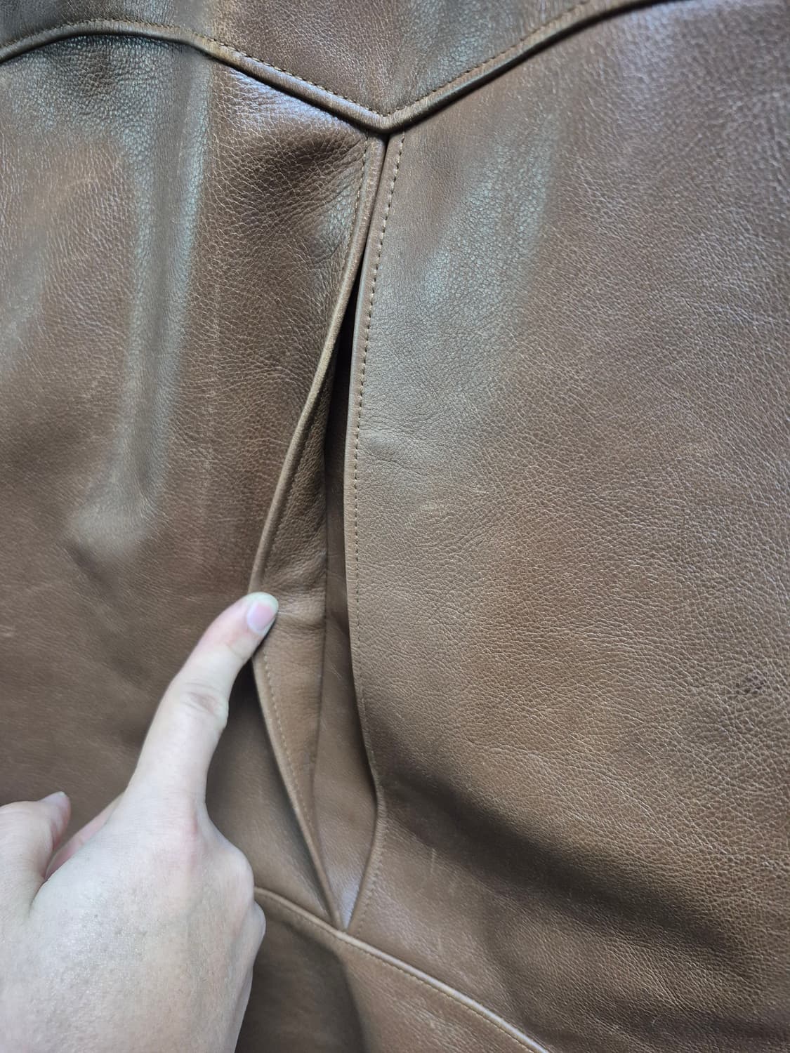 RRL 더블알엘  모터사이클 브라운 레더 자켓 상품이미지4