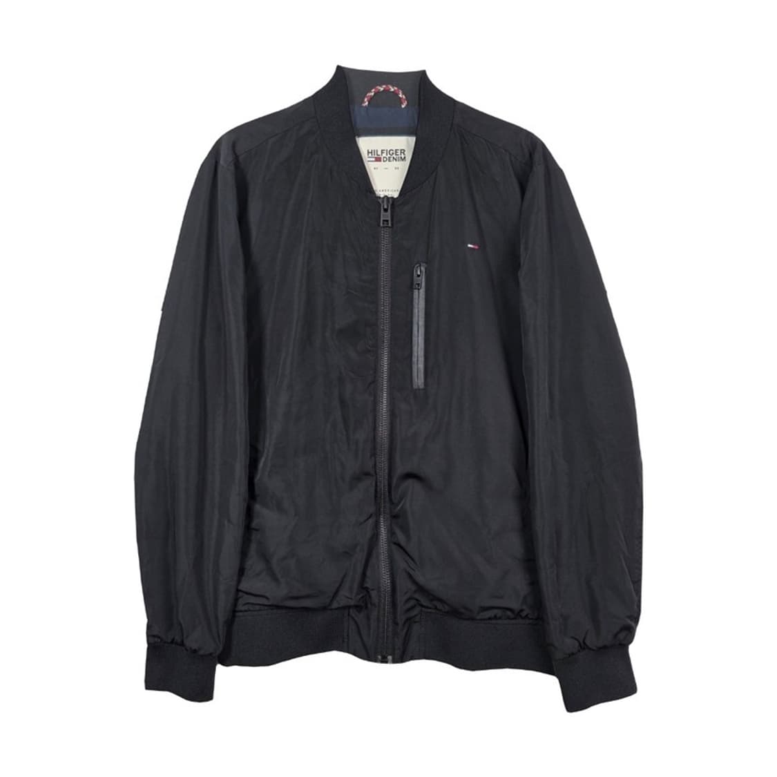타미힐피거 데님 블랙 집업 블루종 자켓 L 상품이미지1