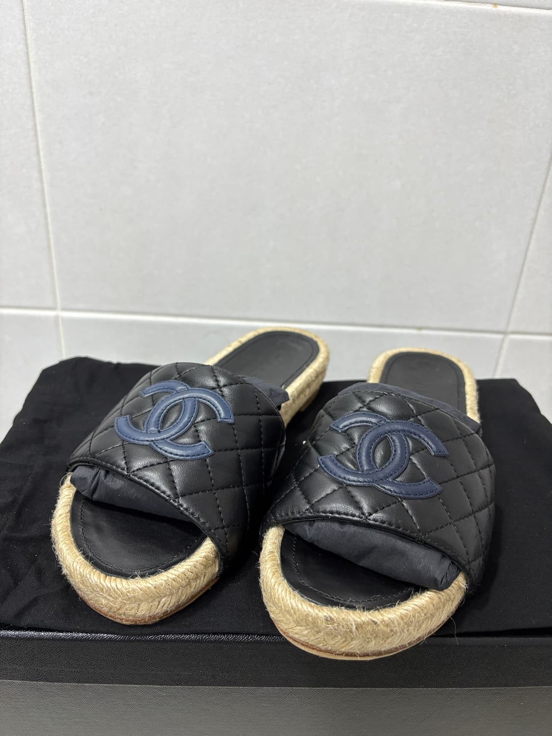 정품)샤넬 에스파듀 뮬 상품이미지1