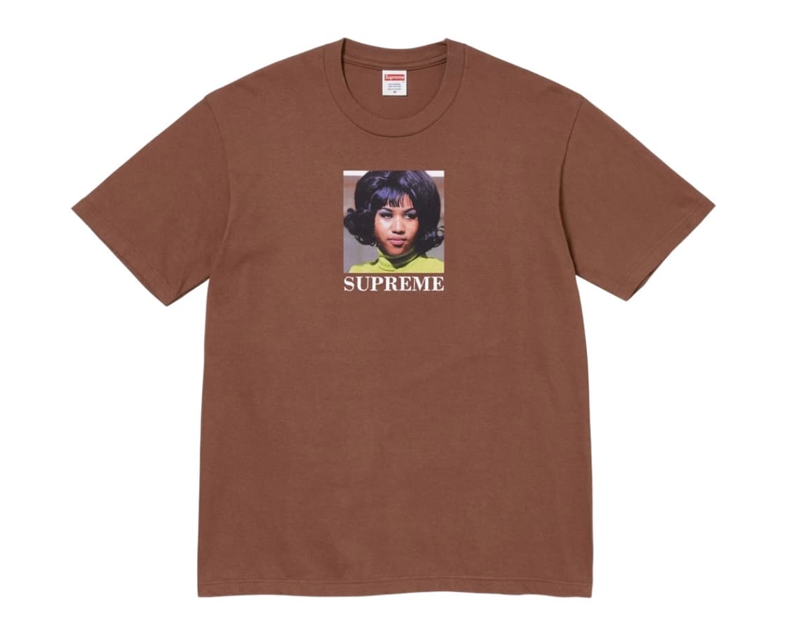 슈프림 아레사 티셔츠 브라운 상품이미지1