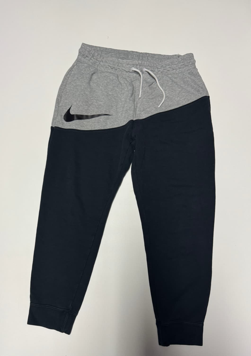 나이키 빅 스우시 컬러 블록 트레이닝 밴딩 조거팬츠 상품이미지1