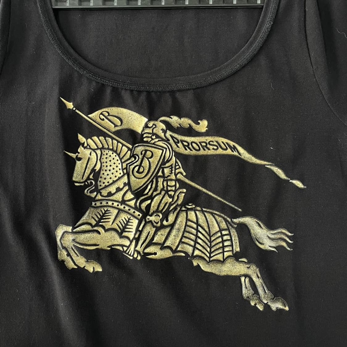 L 버버리 여성 프로섬 블랙 빅로고 반팔티 민소매 상품이미지5