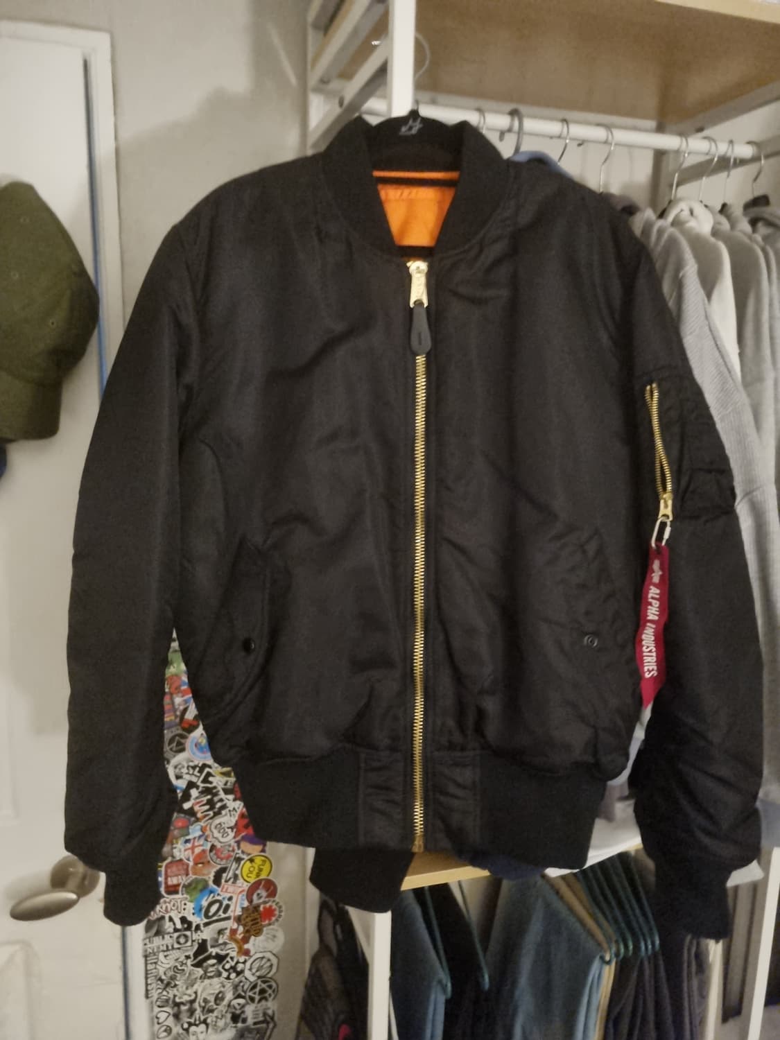 알파인더스트리 ma-1 블랙 M 상품이미지1