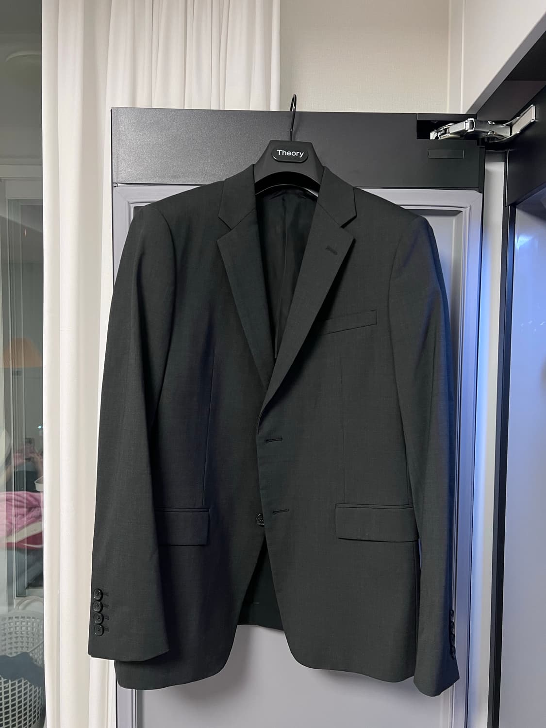 띠어리 뉴테일러 수트 셋업 정장 다크차콜 상품이미지1