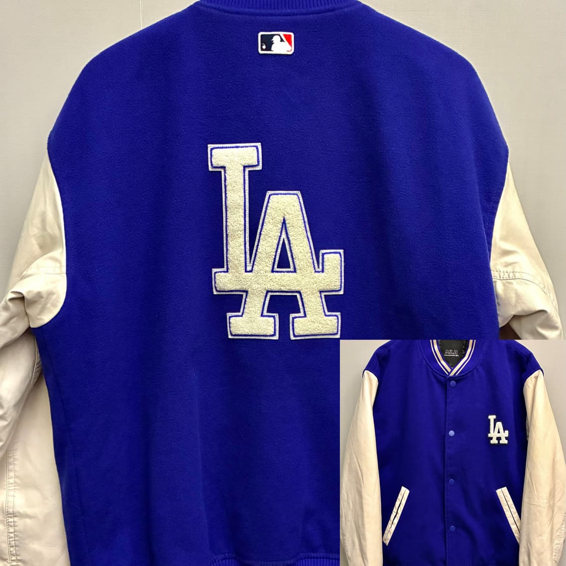 (L/105)MLB 엠엘비 LA 다저스 신슐레이트 울 바시티자켓 상품이미지1