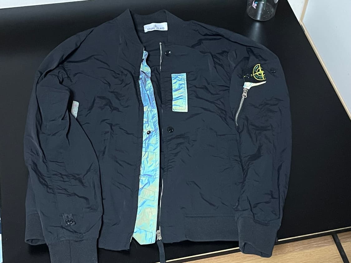 스톤아일랜드 정품 블랙 봄버 자켓 점퍼 L 사이즈 상품이미지1