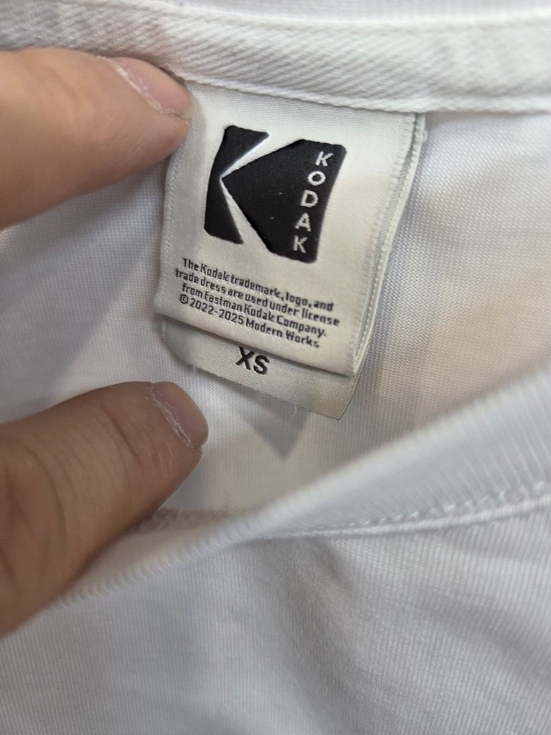 코닥 시그니처 로고 아스킨 여성 반팔 xs 상품이미지3