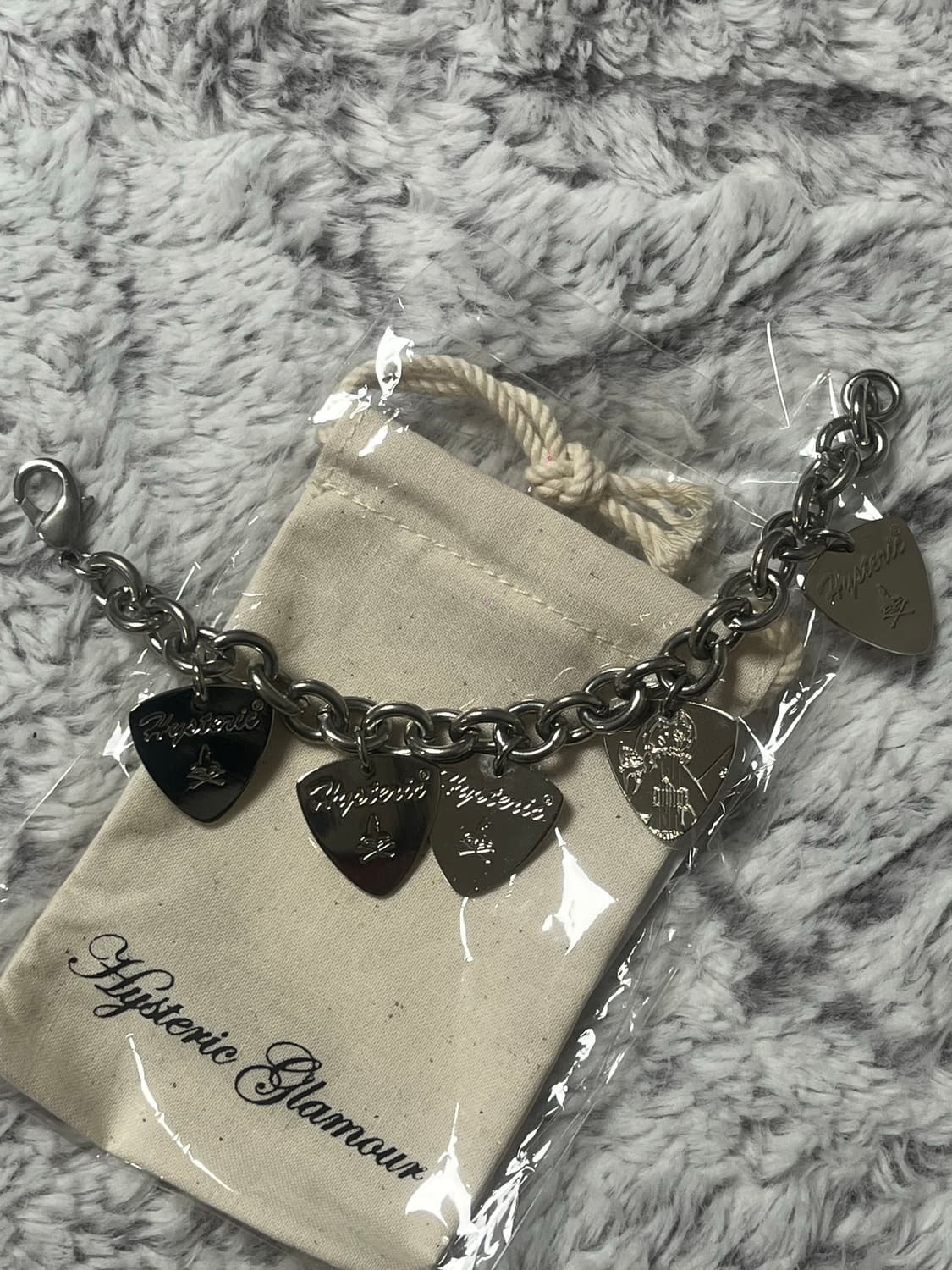 히스테릭글래머 온 스컬 픽 브레이슬릿 상품이미지1