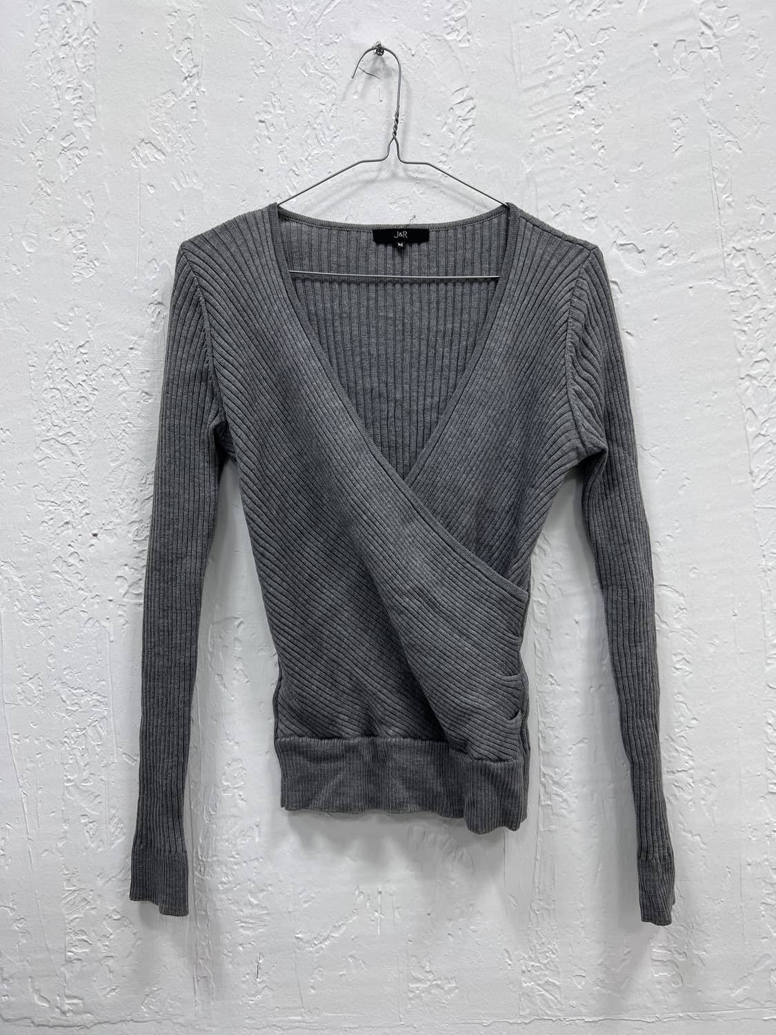 wrap gray knit 상품이미지1