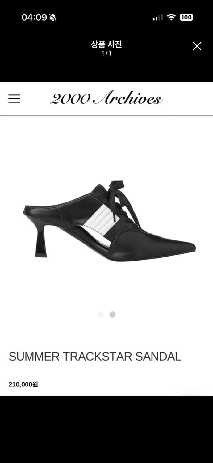 2000아카이브 스틸레토 샌들 상품이미지1