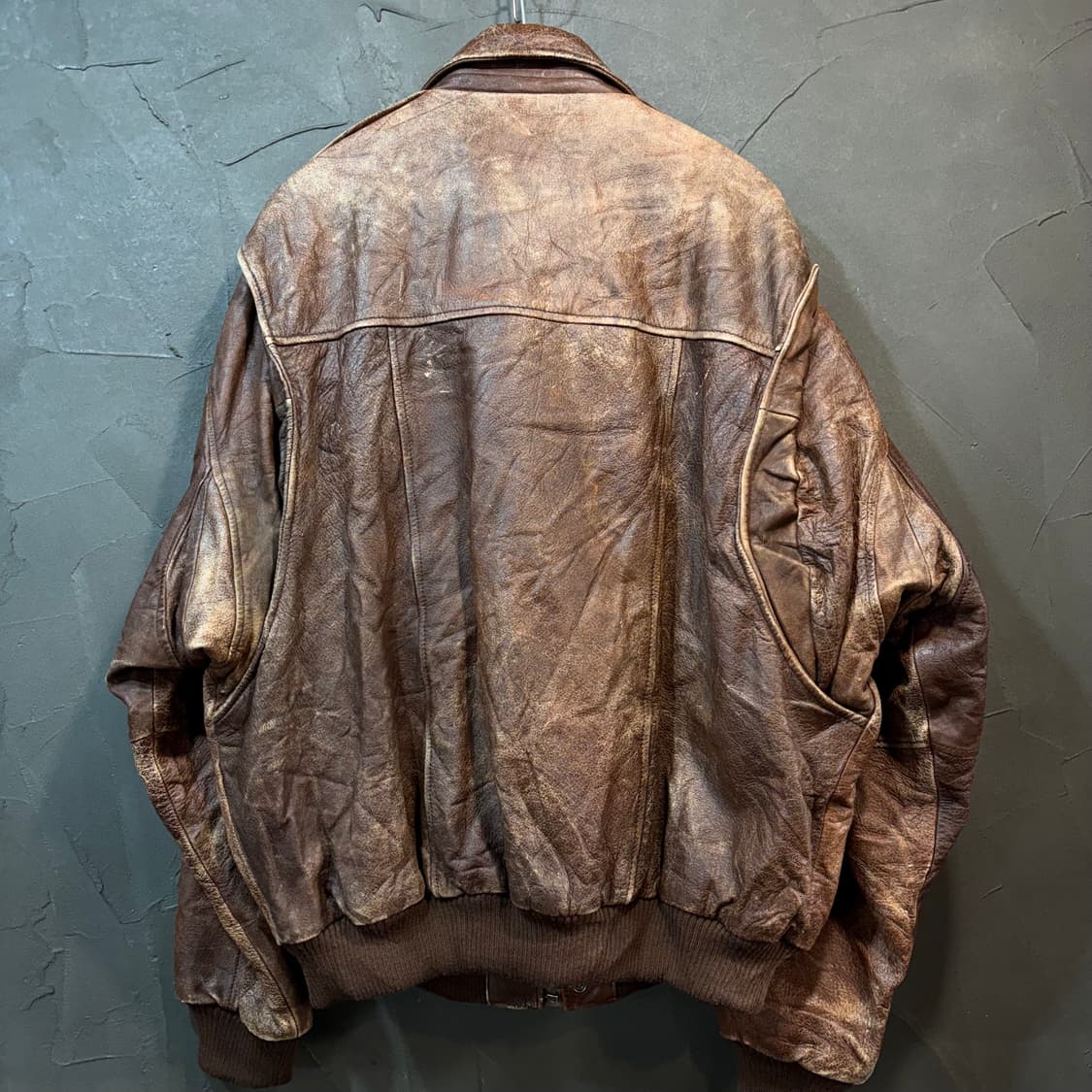 [L] VINTAGE 빈티지 A-2 가죽 자켓 상품이미지4