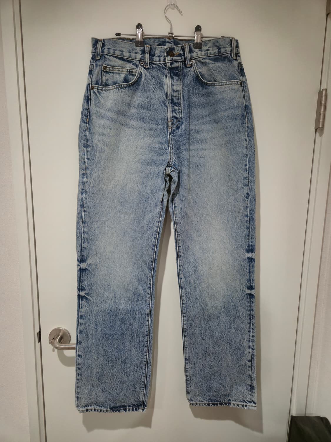 [자라] 앵클 스트레이트 레그 진 연청워싱 31 상품이미지1