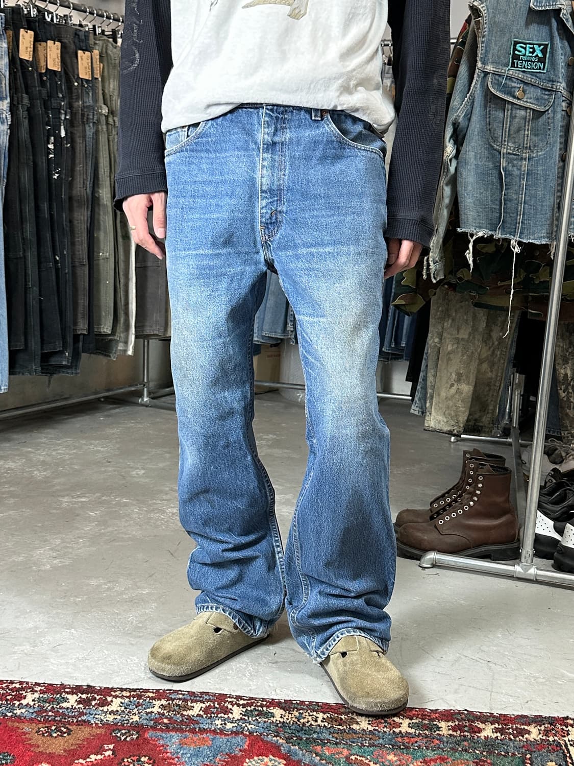 90's USA Made 빈티지 리바이스 517 오렌지탭 부츠컷 상품이미지3