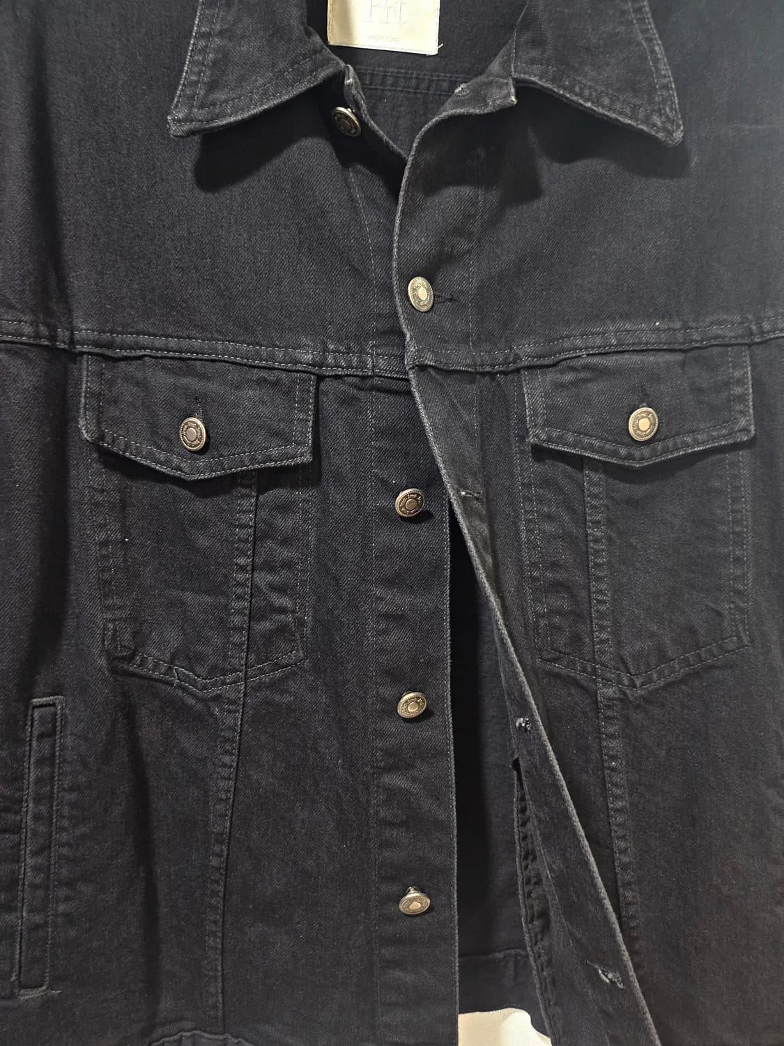 LMOOD 블랙 데님 자켓 L 상품이미지3
