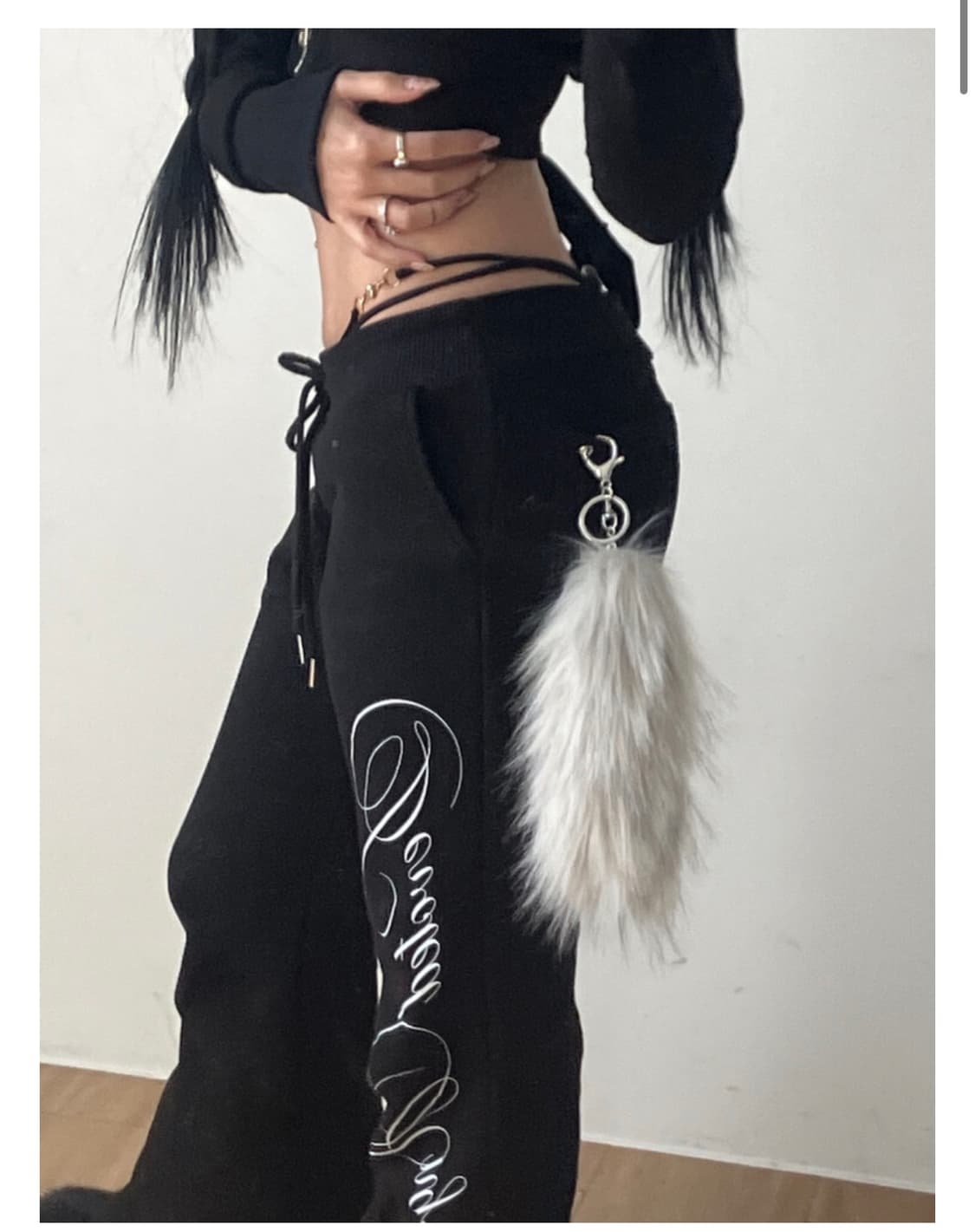 엔젤넘버555 Devoted Angel Pants  블랙 새상품 상품이미지1